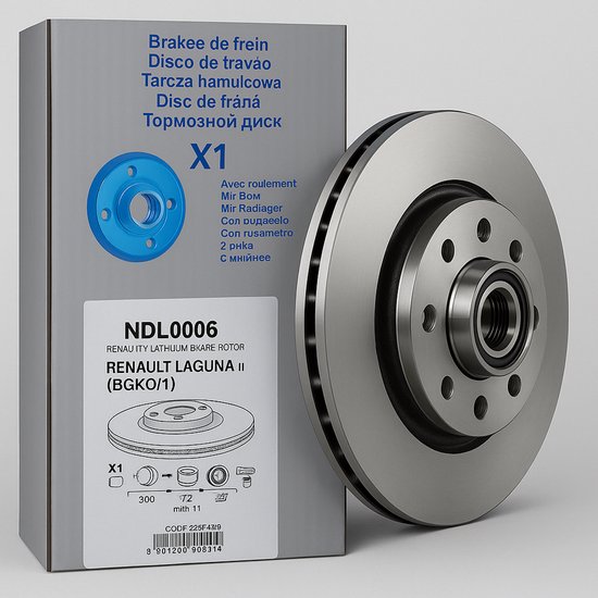 NDL0006 Remschijf Renault Laguna II
