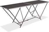 vidaXL Table à papier peint pliable 200x60x78 cm MDF et aluminium