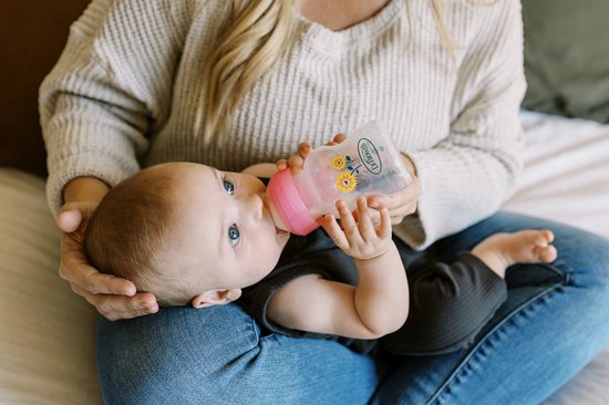 Dr. Brown's Options+ Anti-Colic Starterset - Brede halsfles - Roze van Dr. Brown's — afbeelding 2