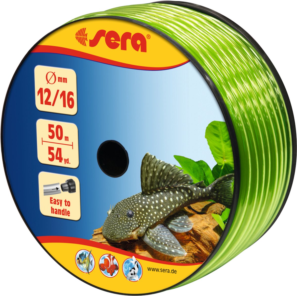 Sera Slang 12/16 Groen 50 Meter Katrol
