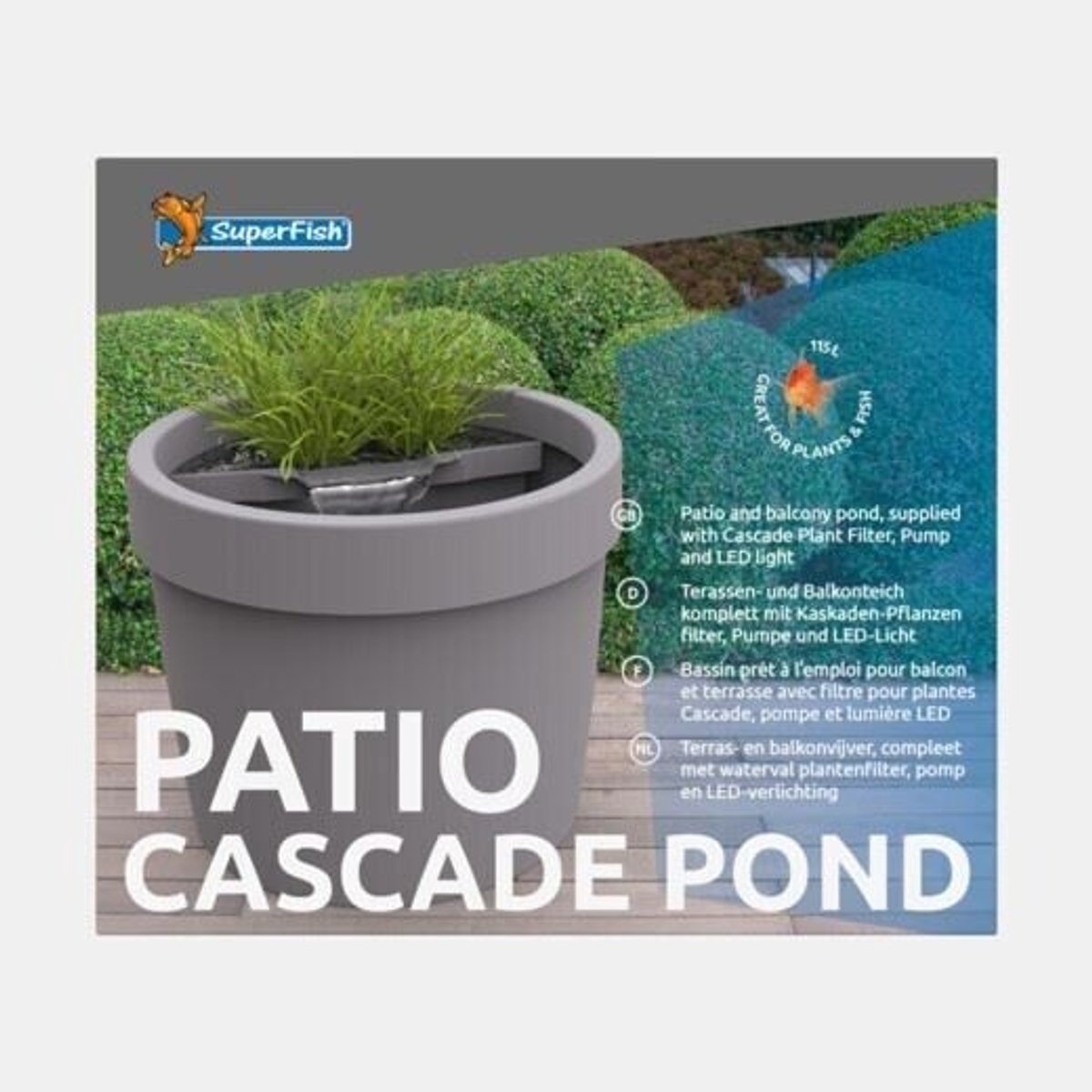 SuperFish - Sf patio cascade pond