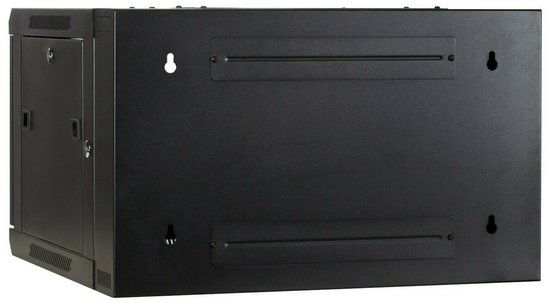 Azerty DS6606-Double, Rack monté sur le mur, 6U, Gestion optimisée des câbles, 18 kg, Noir
