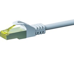 Danicom Cat7 S/FTP (PIMF) patchkabel - 15 meter wit - netwerkkabel - internetkabel - UTP kabel - RJ45 - 10000 mbit/s