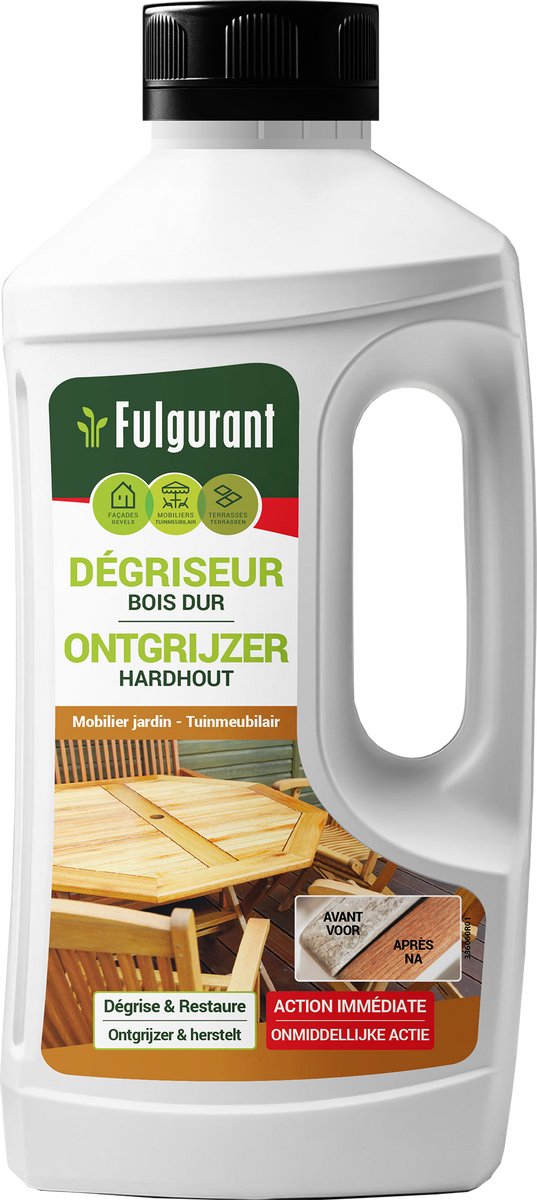 Fulgurant - Ontgrijzer hardhout - klaar voor gebruik - 1L