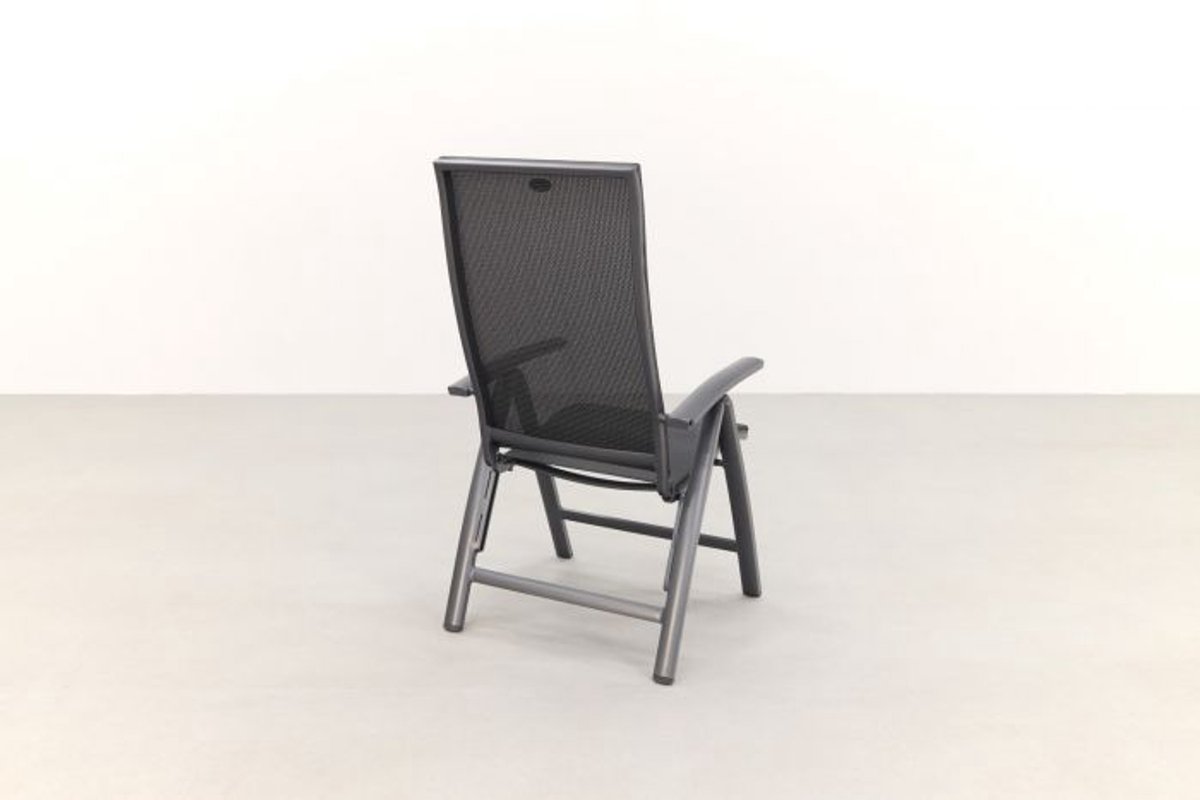 Hartman Valentino/Kings 6-persoons verstelbare dining tuinset 220x100 cm. - Antraciet – foto 7