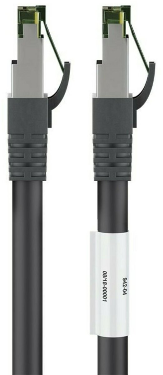 Premium S/FTP CAT8.1 40 Gigabit netwerkkabel / zwart - LSZH - 1 meter