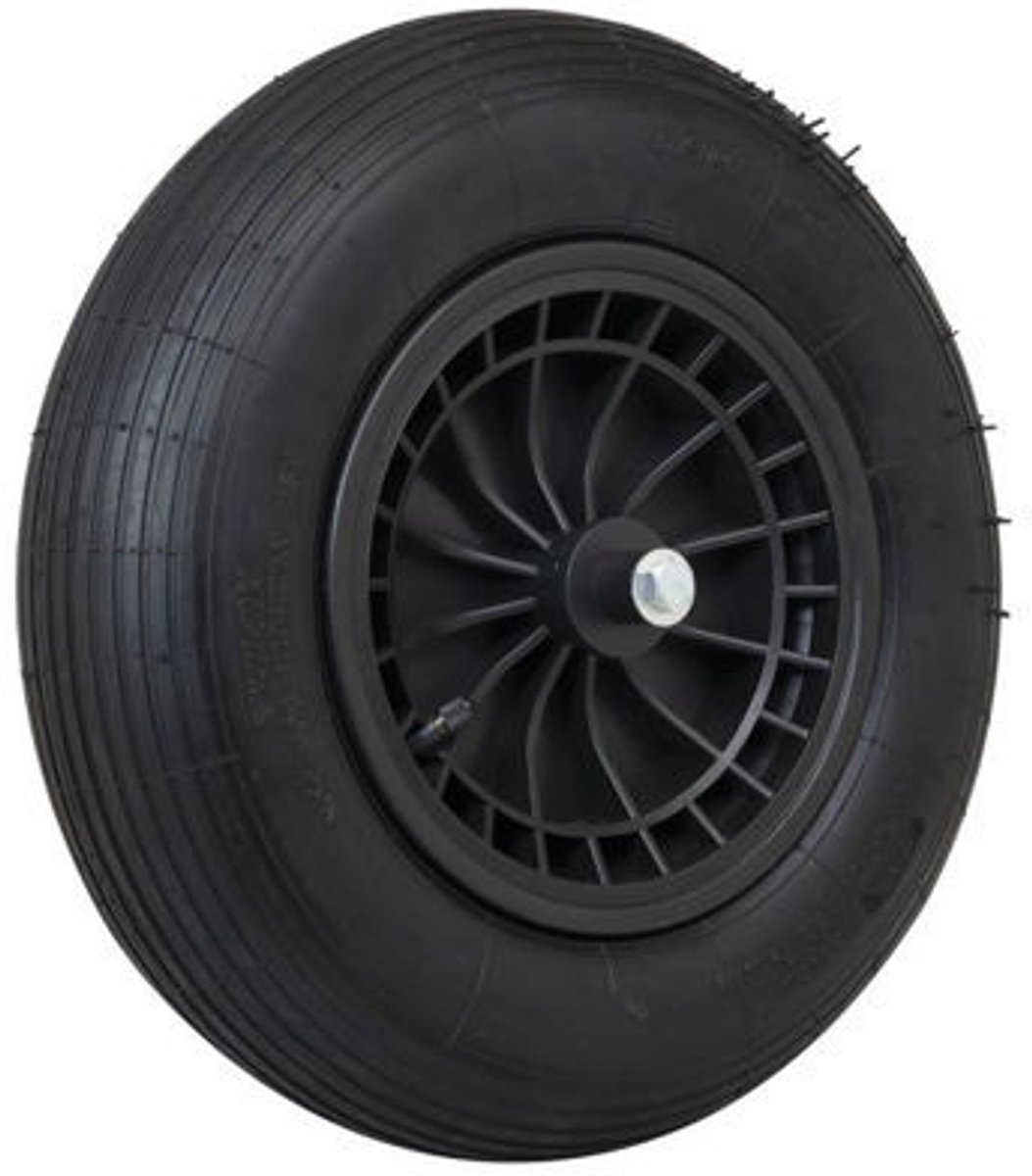 MM Wiel Kunststof Velg Zwart As 13 Centimeter