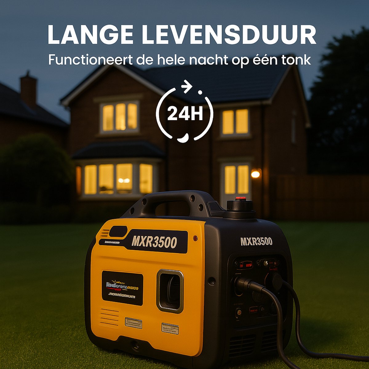 MaXpeedingrods Inverter Stroomgenerator, 2000 W, Benzine, 4-takt, Met USB En 230 V Stopcontacten Noodstroomaggregaat Voor Camping Outdoor Reizen Camper