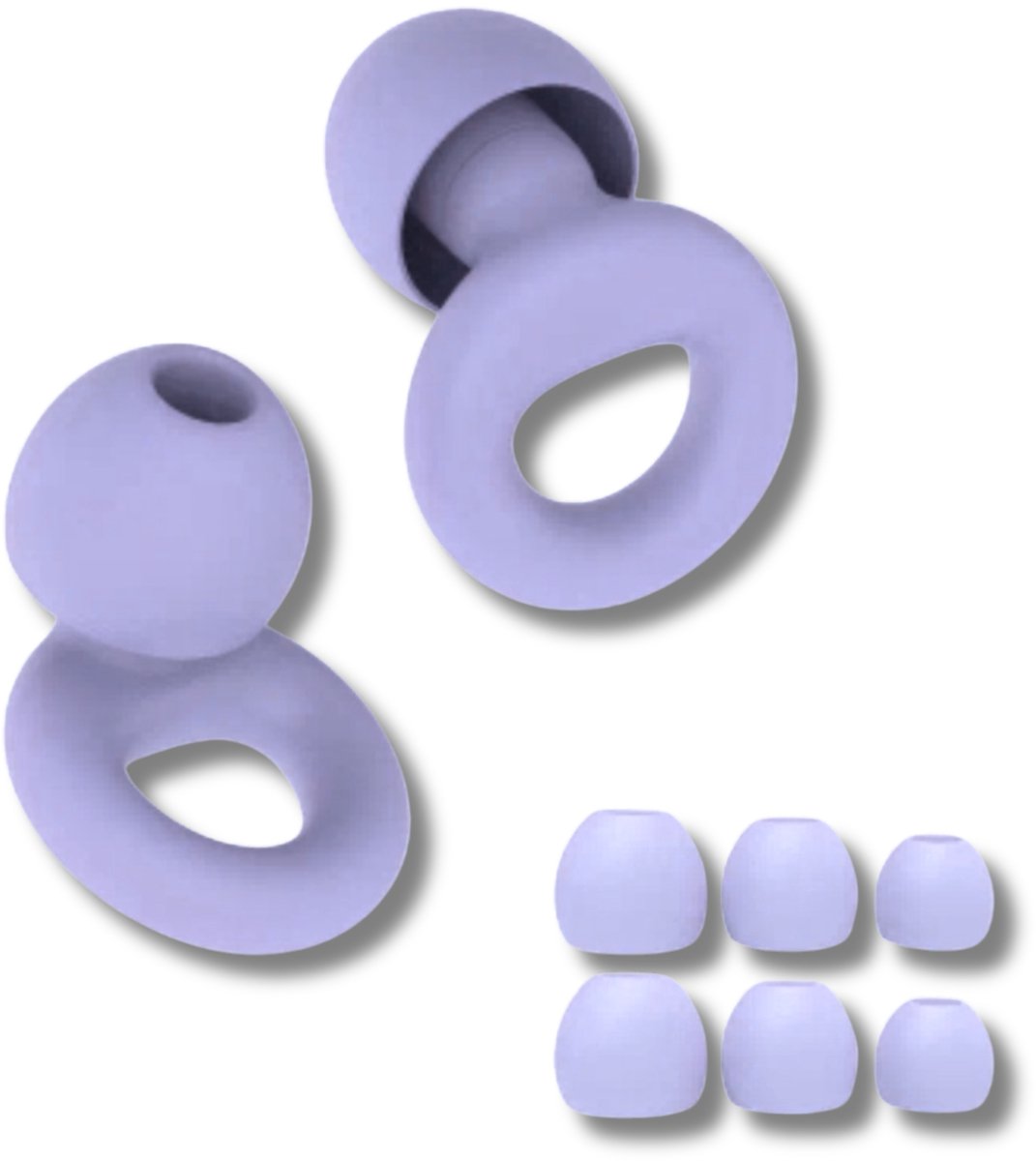 Goedkoopste Oordoppen Slapen - Oordoppen Festival - Reizen - Overprikkeling - Earplugs -Oordoppen Snurken - SNR 26 dB Demping - Lila - Festival Oordopjes - Herbruikbare Gehoorbescherming - Siliconen voor Slaap en Gevoeligheid - 8 Dop