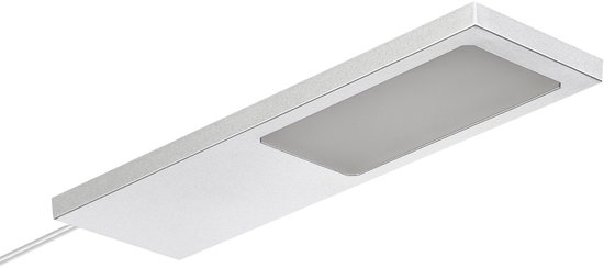SOTECH set van 1 LED-meubellamp GIULIA II zonder sensor zilvergrijs, 4000K neutraal wit incl. transformator & verdeler Onderkastverlichting