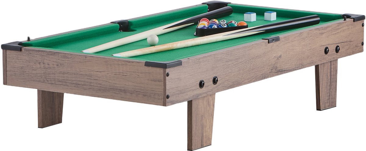 4-In-1 Combinatie Speeltafel, 32 Inch Air Hockey, Biljart, Tafelvoetbal, Tafeltennis, met Sliders En Pucks, Sport Arcade Tafel voor Kinder- En Familiespeelkamers