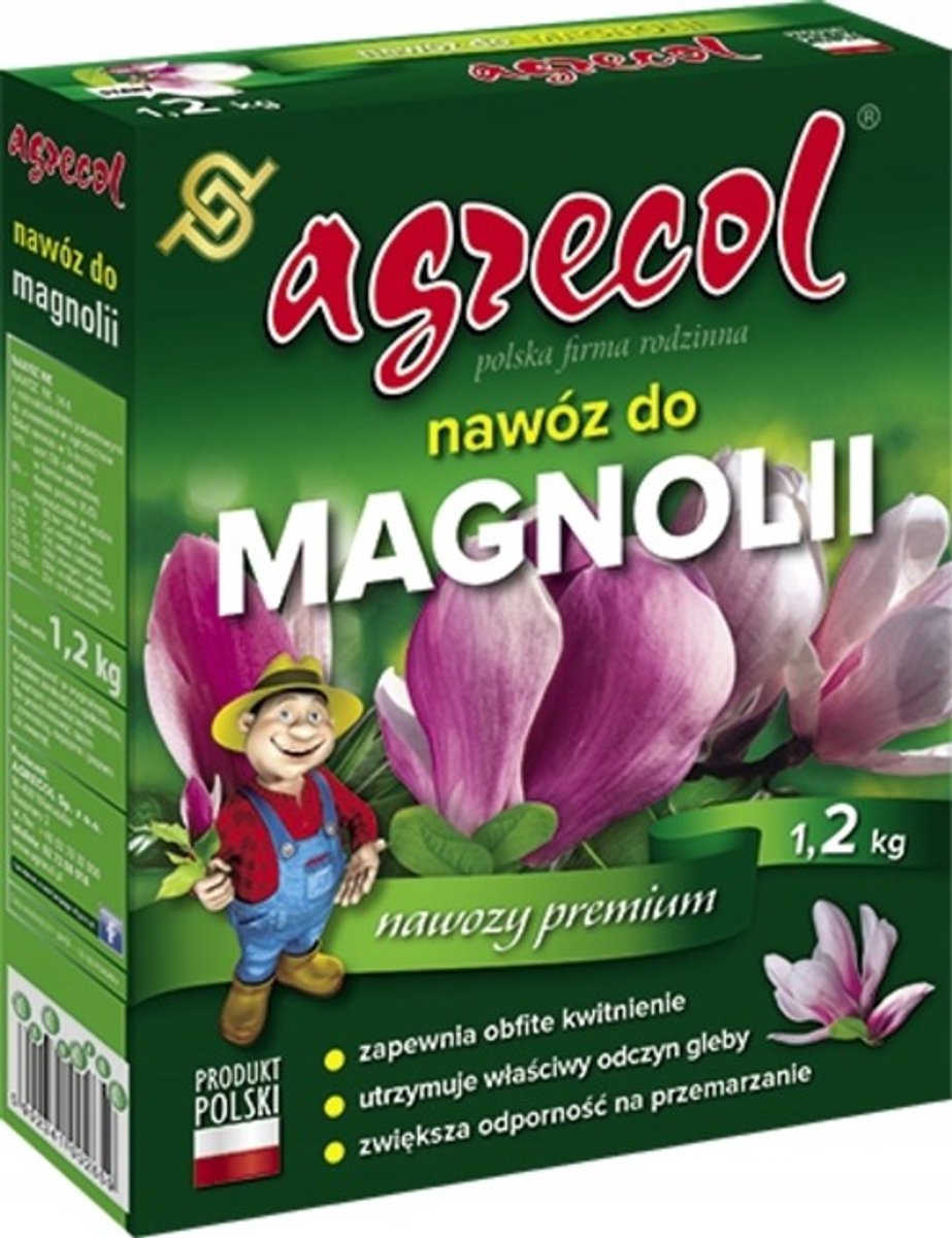 Agrecol - Magnolia Meststof - Granulair - 1,2 kg - Met IJzer - Zuurbalans