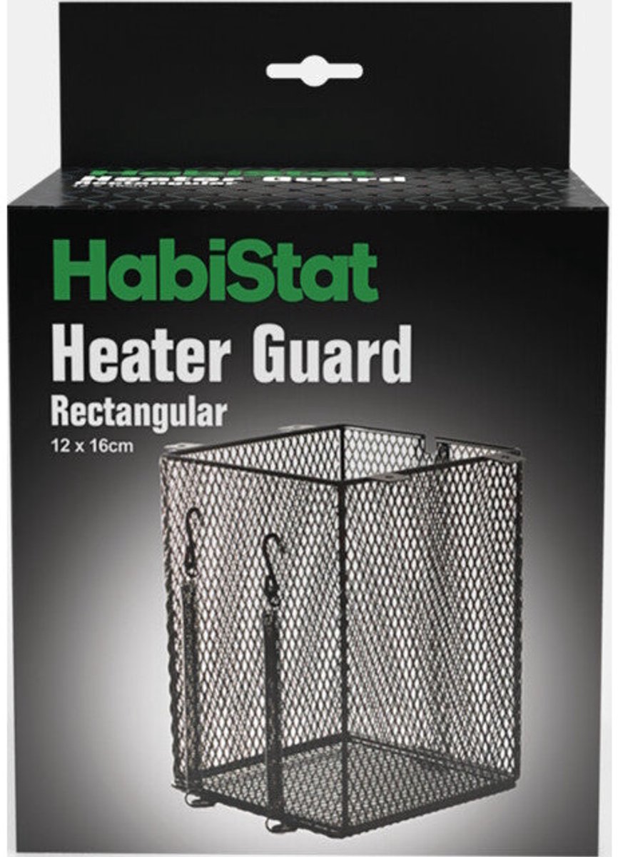 HabiStat Verwarmer beschermer rechthoekig voor spotlampen en keramische lampen 12x24CM