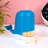 Zonster Bird Tandenstoker Dispenser, Tandenstoker Case Specht Tandenstoker Dispenser van Vogel Vorm, Zwart, 7.6*9*8cm