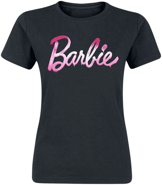 Barbie Melted Dames T-shirt - zwart - M