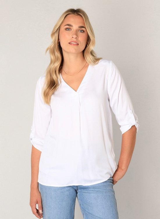 BASE LEVEL Yani Blouse - White - maat 46