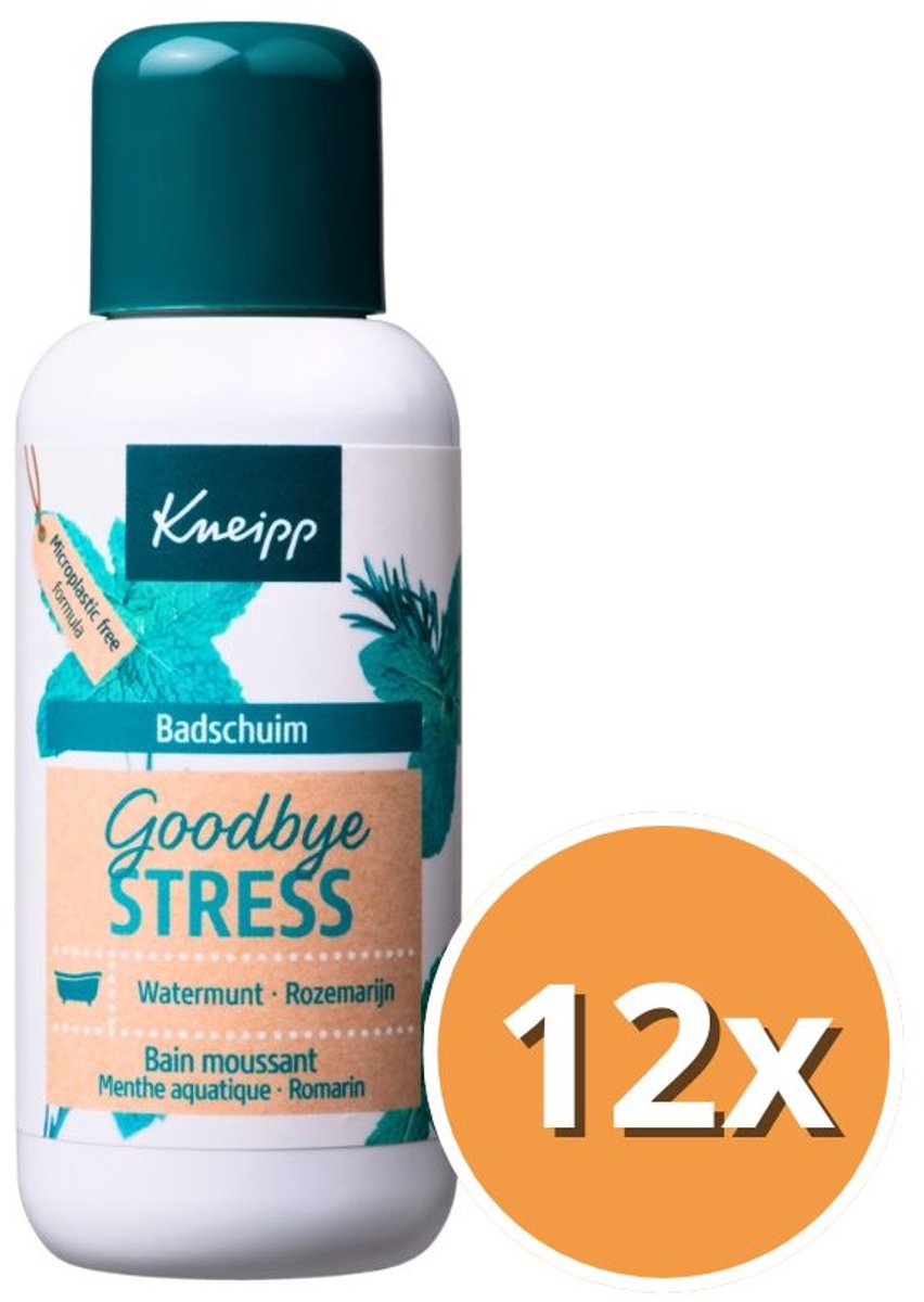 12x Kneipp Mini Badschuim Goodbye Stress (100 ml)