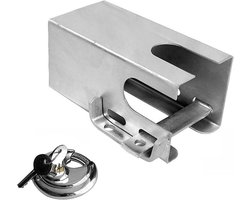 ProPlus Koppelingsslot - Disselslot - 110 x 110 mm - Ø 70 mm Discusslot - Verzinkt Staal