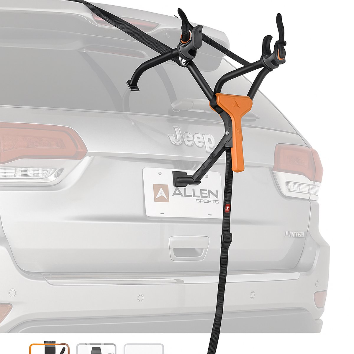 PolkaHome Ultra Compacte 1-Fiets Achterdrager voor Auto's - Zwart - Geschikt voor Sedans, Hatchbacks, Minivans en SUV's
