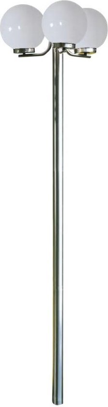 Mode Lampadaire de jardin E27 220 cm Aluminium 3 lanternes Bronze