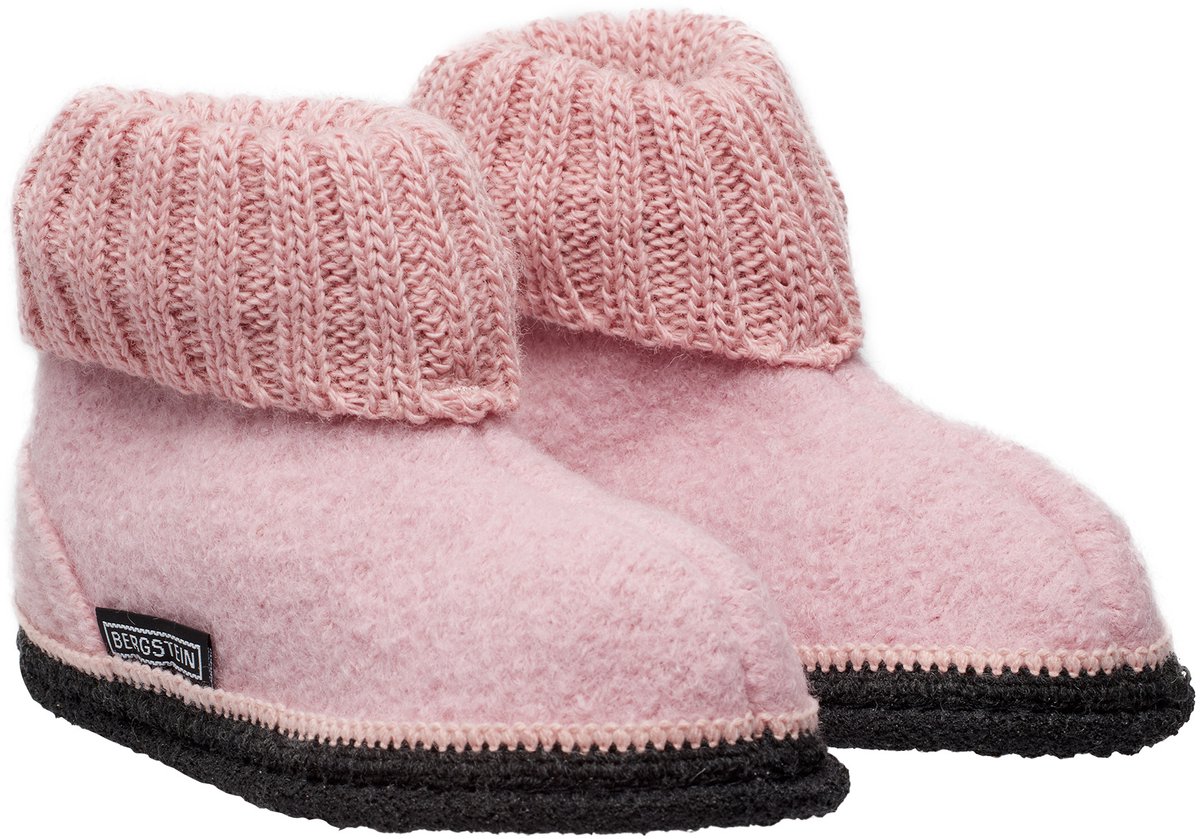 Bergstein Cozy Unisex Junior Sloffen - Soft Pink
