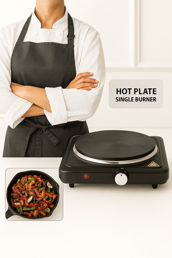 Teffo elektrische kookplaat 1500W – enkele pits – Ø185mm