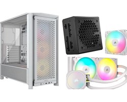 Corsair Complete Combo 2 – Corsair Frame 4000D RS ARGB wit + RM850e 2025 + Nautilus 240 RS ARGB wit RS120 ARGB wit – bundel