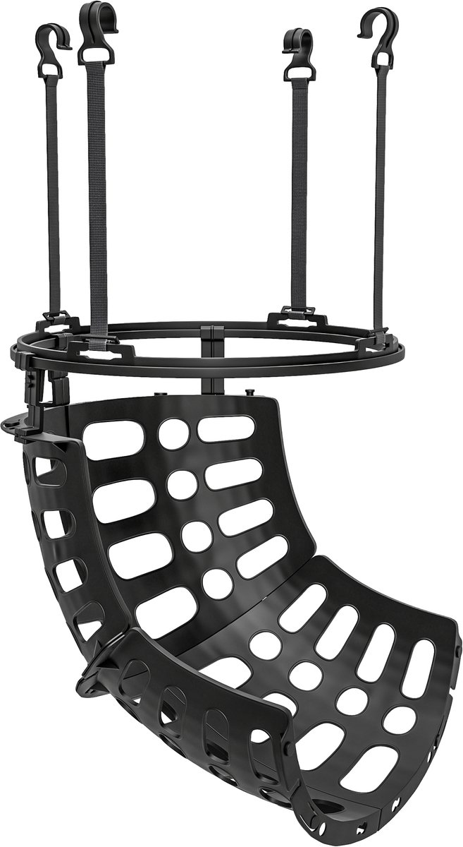 SPORTNOW basketbal-rebounder-kunststof-35,6L x 35,6B x 75,5H cm-zwart