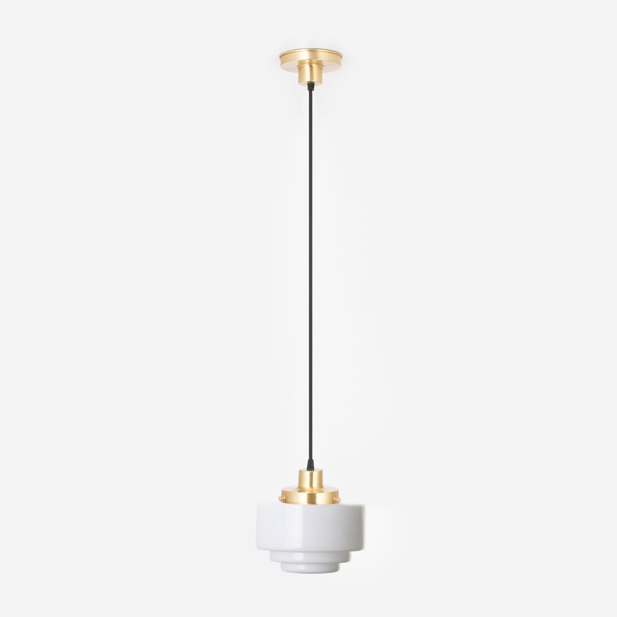 Hanglamp aan snoer Getrapt Ø 20 20's Messing - Art Deco Trade