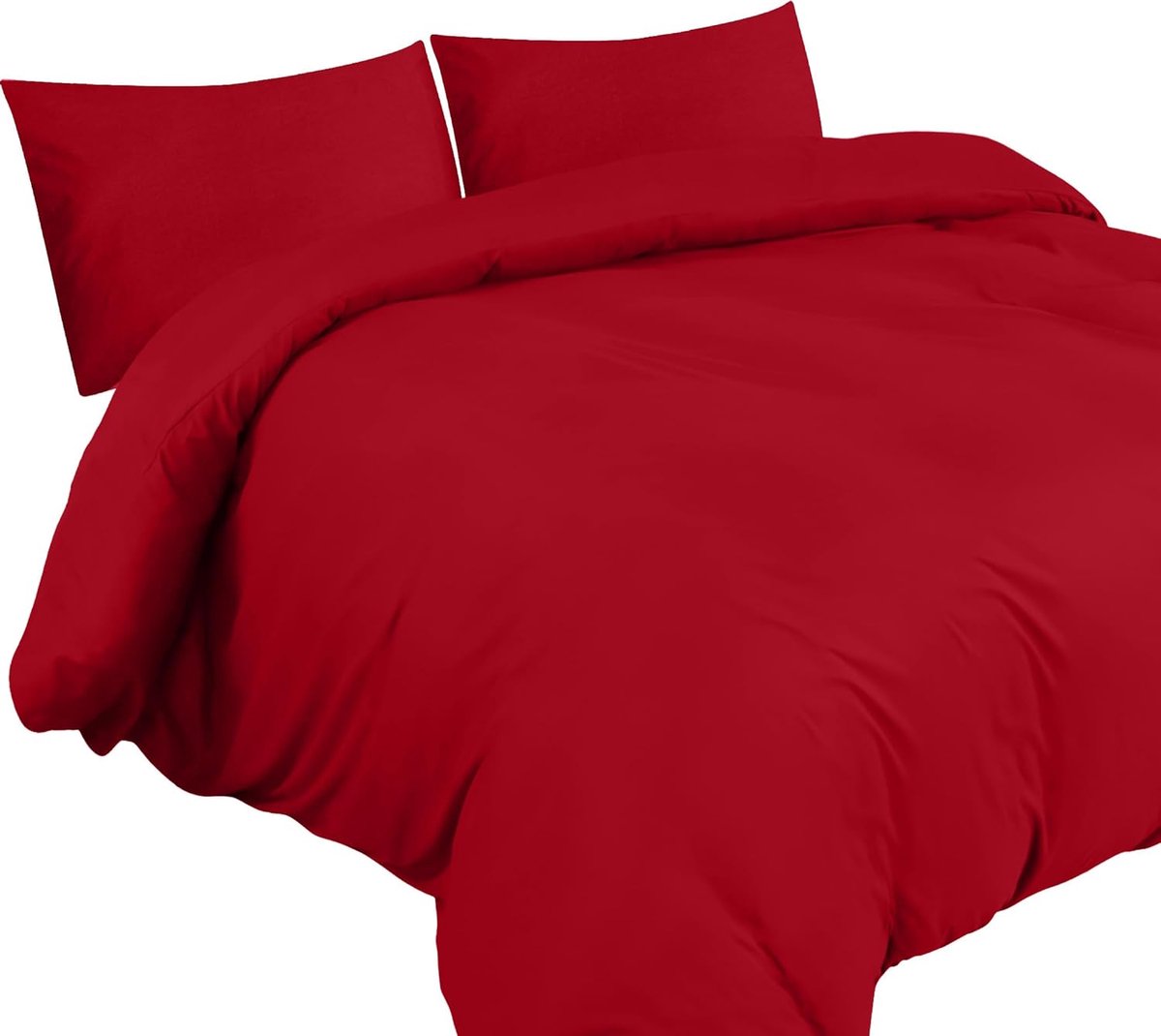 Famanu Dekbedovertrek Set - Zachte Microvezel Dekbedovertrek 200x200cm met Kussenslopen 50x75cm - Beddengoed Dekbedovertrek Set - Roze