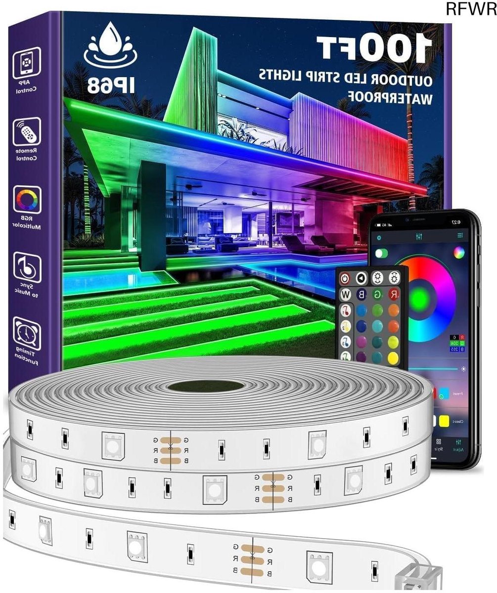 RFWR® 30 meter RGB LED-strips - Waterdichte buitenverlichting met app- en afstandsbediening