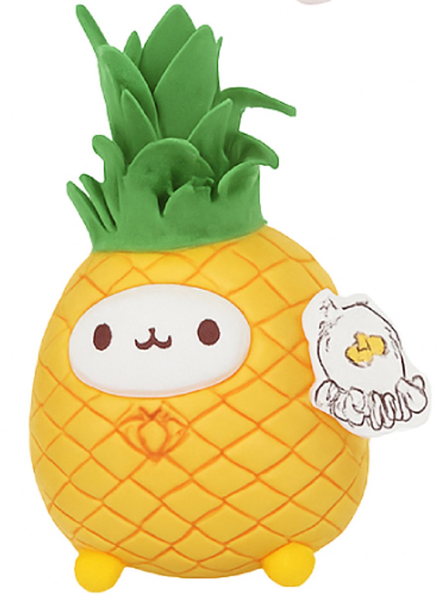 Molang met Ananas Outfit Pluche Knuffel 20 cm - Speelgoed Knuffels voor Kinderen Jongens Meisjes - Piu Piu, Pinco, Molang Plush Toy - Kuiken Kip Eend Konijn Haas Pasen Paasfeest Paas cadeau