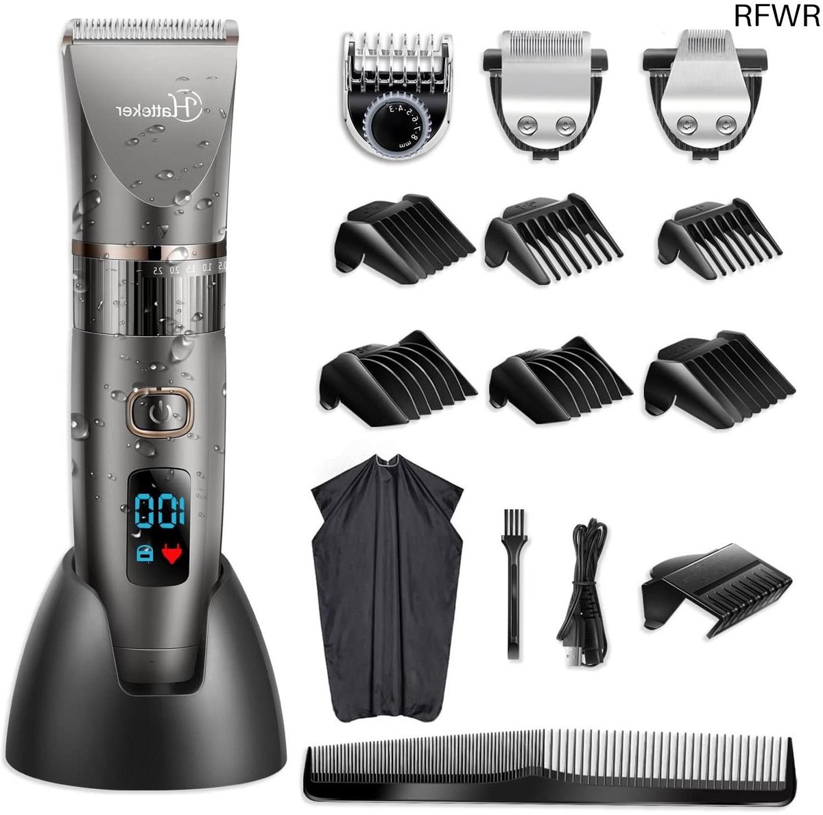 RFWR® Professionele Tondeuse voor Heren - Waterdichte 3-in-1 Baardtrimmer en Precisietrimmer