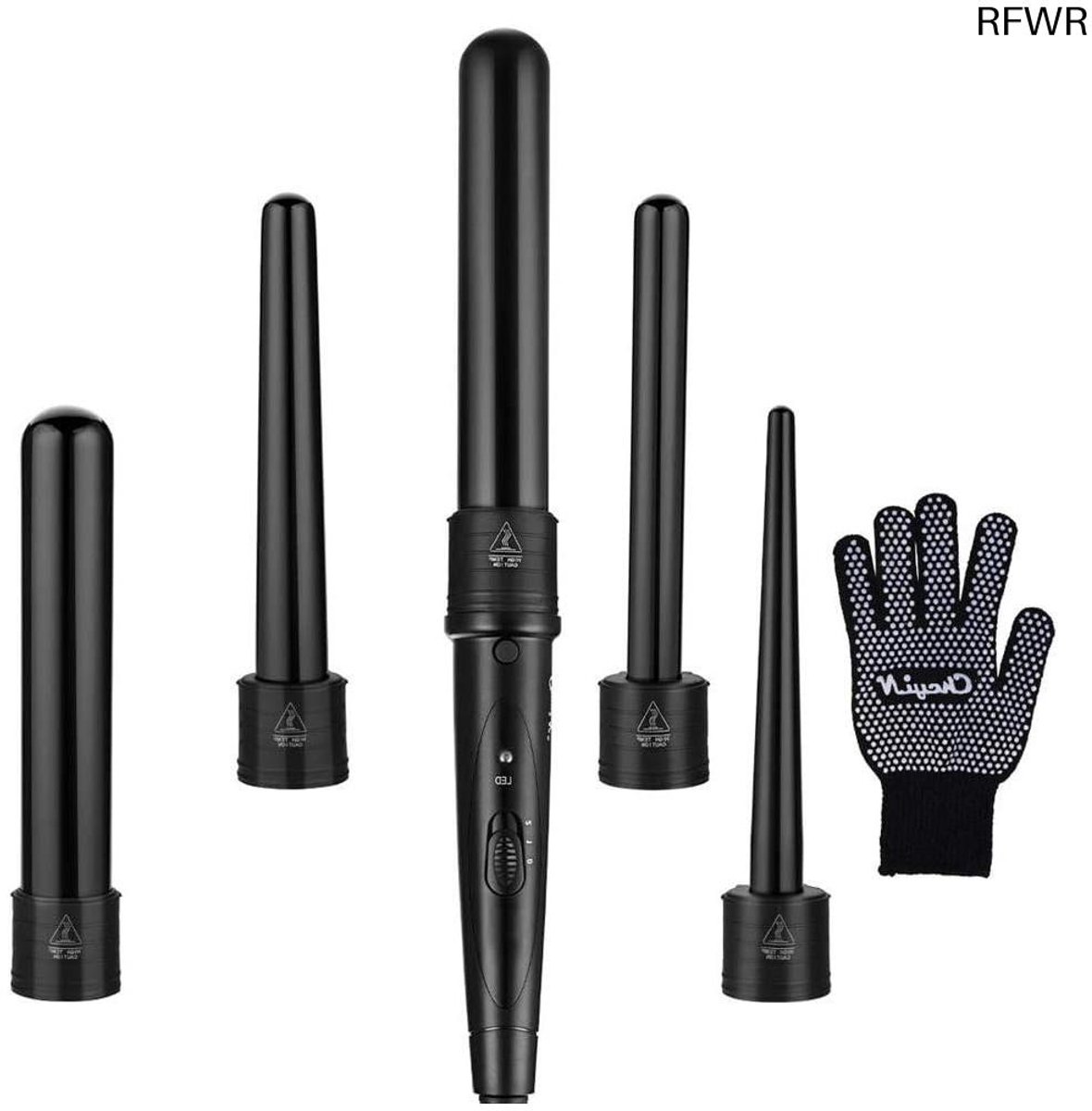 RFWR® 5-in-1 Krultang met Keramische Coating en Temperatuurinstelling voor Diverse Haarstijlen