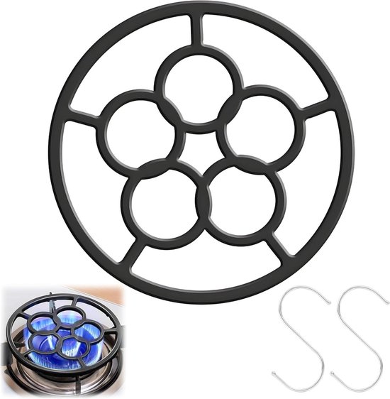 Moka Pot Kachel Stand, Koffie Kookplaat Brander Gas Hop Reducer Ring Trivet Ondersteuning Mokapot Standhouder voor Espresso RVS Pot Rekken Fornuis voor Thuis Keuken Cafe