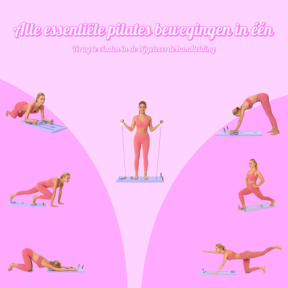 MyLittlePilati Pilates Board Compleet met Weerstandsbanden - afbeelding 3