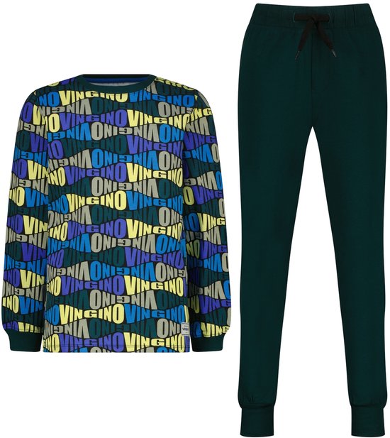Ensemble de pyjama Garçons Vingino Wibo - Vert jungle foncé