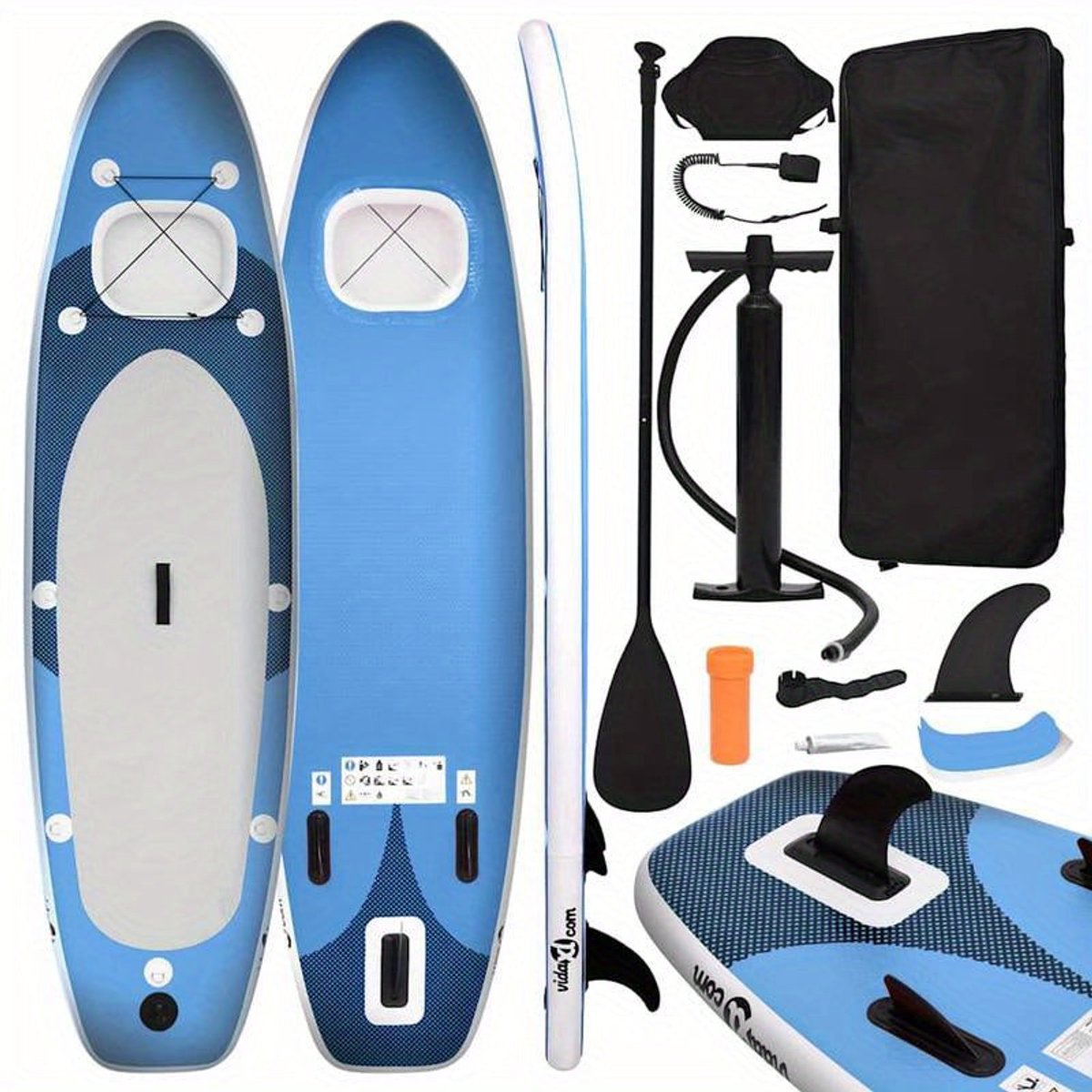 Opblaasbaar Sup-Board – Inflatable Stand-Up Paddleboard – Surfboard – Watersportboard – Lichtgewicht – 330x76x10 Cm – Robuust Rubber