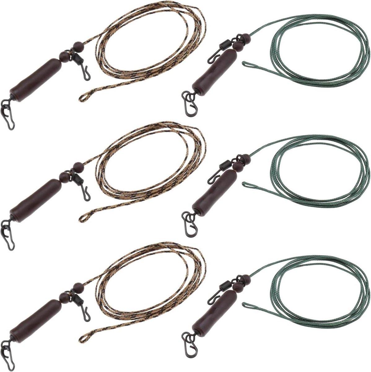 Allecto Plus - Helikopter Chod Hair Rigs - 6 Stuks - Anti Tangle Visgerei - Karper Vissen Accessoires - 80 cm - Zoetwater Zoutwater