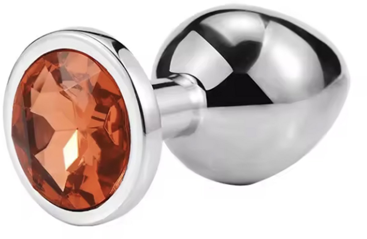 Goedkoopste CHPN - Buttplug - Butt plug - Anaal plug - Diament - Oranje - Fancy buttplug - Diamantje - Seksspeeltje - Erotiek - Anaal - Sextoy