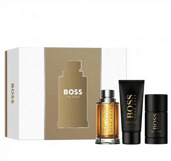 Hugo Boss The Scent Giftset - 100 ml eau de toilette spray + 100 ml showergel + 75 ml deostick - cadeauset voor heren