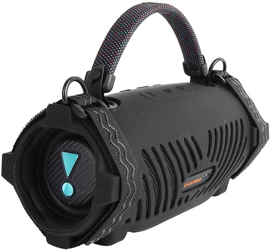 Beschermhoes geschikt voor JBL Charge 6 Bluetooth Speaker - Inclusief Draagriem - Rood - Schokbestendig - Krasbestendig - Siliconen - Hoesje - Case - Bescherming van Merkloos — afbeelding 5