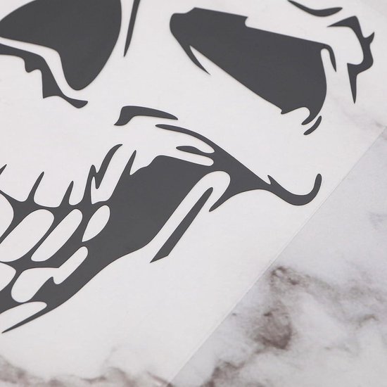 INDIGOS UG Adesivo Auto JDM Demon Skull - Vinile Oracal 651, Rosa, 88x139 Mm, Per Lunotto Posteriore O Laptop, Resistente UV - 2