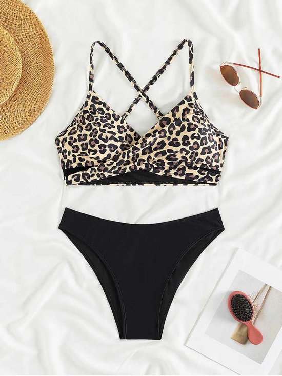 Bikini imprimé tigre - Imprimé léopard - Maillots de bain femme - Taille XL