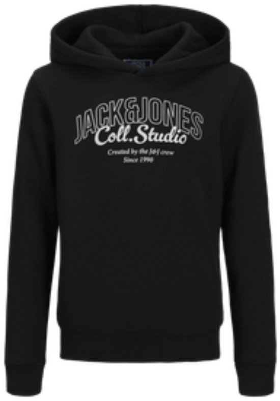 Pull Jack&Jones pour enfants garçons MAKOTO Noir Big Print Coupe régulière