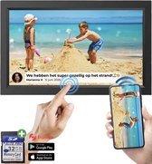 Bol.com CASIVO Digitale fotolijst met WiFi en Frameo App – Vaderdagcadeau - Fotokader 15.6 inch – HD IPS Display - 32GB Intern G... aanbieding