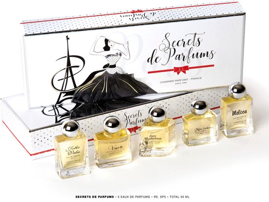 Franse Eau de Parfum - Secrets de Parfums - Originele Franse Miniatuurset - 5 Mini Parfums