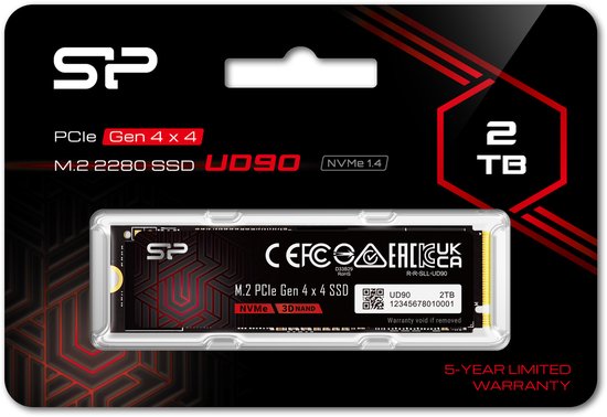 SP Silicon Power UD90 Interne SSD - PCIe Gen4x4 NVMe M.2 2280