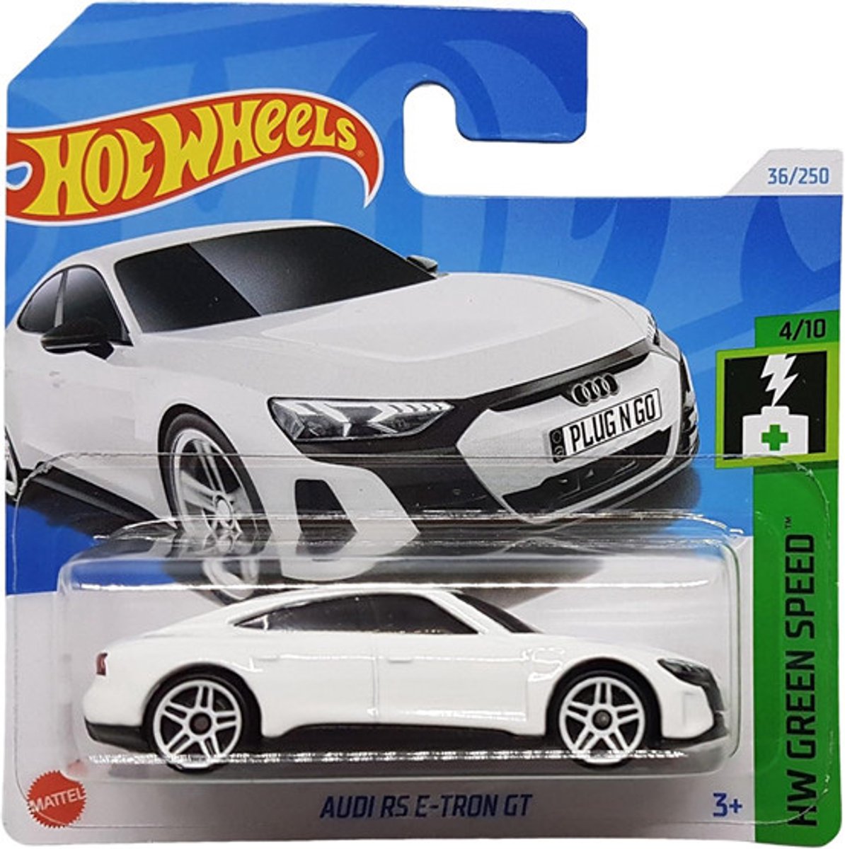 HOT WHEELS AUDI RS E-TRON GT WHITE 36/250 HW GREEN SPEED 4/10