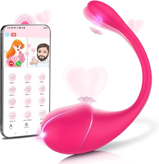 Lzwintrading Vibrators voor Vrouwen met App Control - Sex Toys voor Vrouwen Koppels - G Spot Bullet Vibrator met 10 Vibratie Standen- Clitoris Stimulator - Dildo Vibrator Realistisch - Seksspeeltjes - Erotiek - Vibrerend Ei - Anale Speeltjes